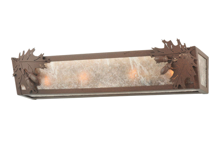Meyda Tiffany Oak Leaf & Acorn 110188 Bath Vanity Light 24 in. wide - Cafe-Noir