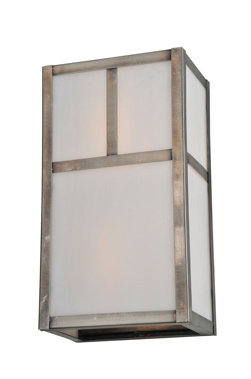 Meyda Tiffany Lighting 111140 Hyde Park Two Light Wall Sconce Outdoor Pewter, Nickel, Silver