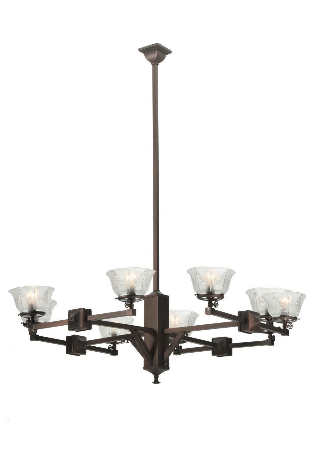 Meyda Tiffany Revival 111189 Chandelier Light - Mahogany Bronze