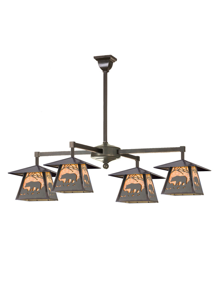 Meyda Tiffany Stillwater 111205 Chandelier Light - Craftsman Brown