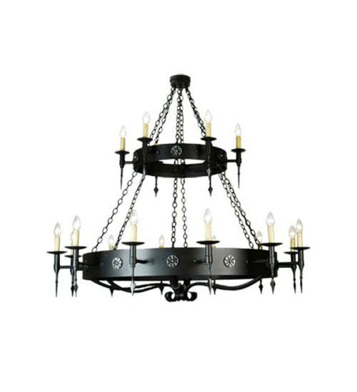 Meyda Tiffany Warwick 111559 Chandelier Light - Dark Roast