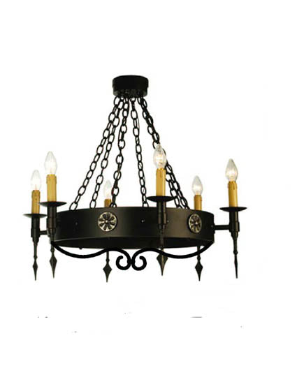 Meyda Tiffany Warwick 111562 Chandelier Light - Dark Roast