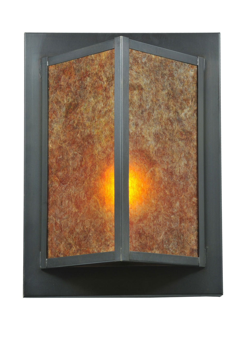 Meyda Tiffany Wedge 111710 Wall Light - Craftsman Brown