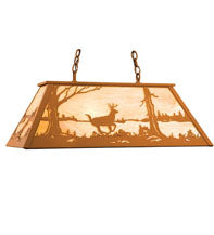 Meyda Tiffany Deer At Lake 15276 Pendant Light - Earth