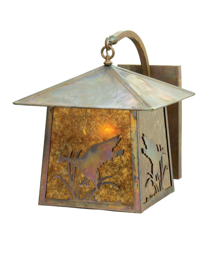 Meyda Tiffany Lighting 17102 Stillwater Wall Sconce Outdoor Copper/Antique/Verde