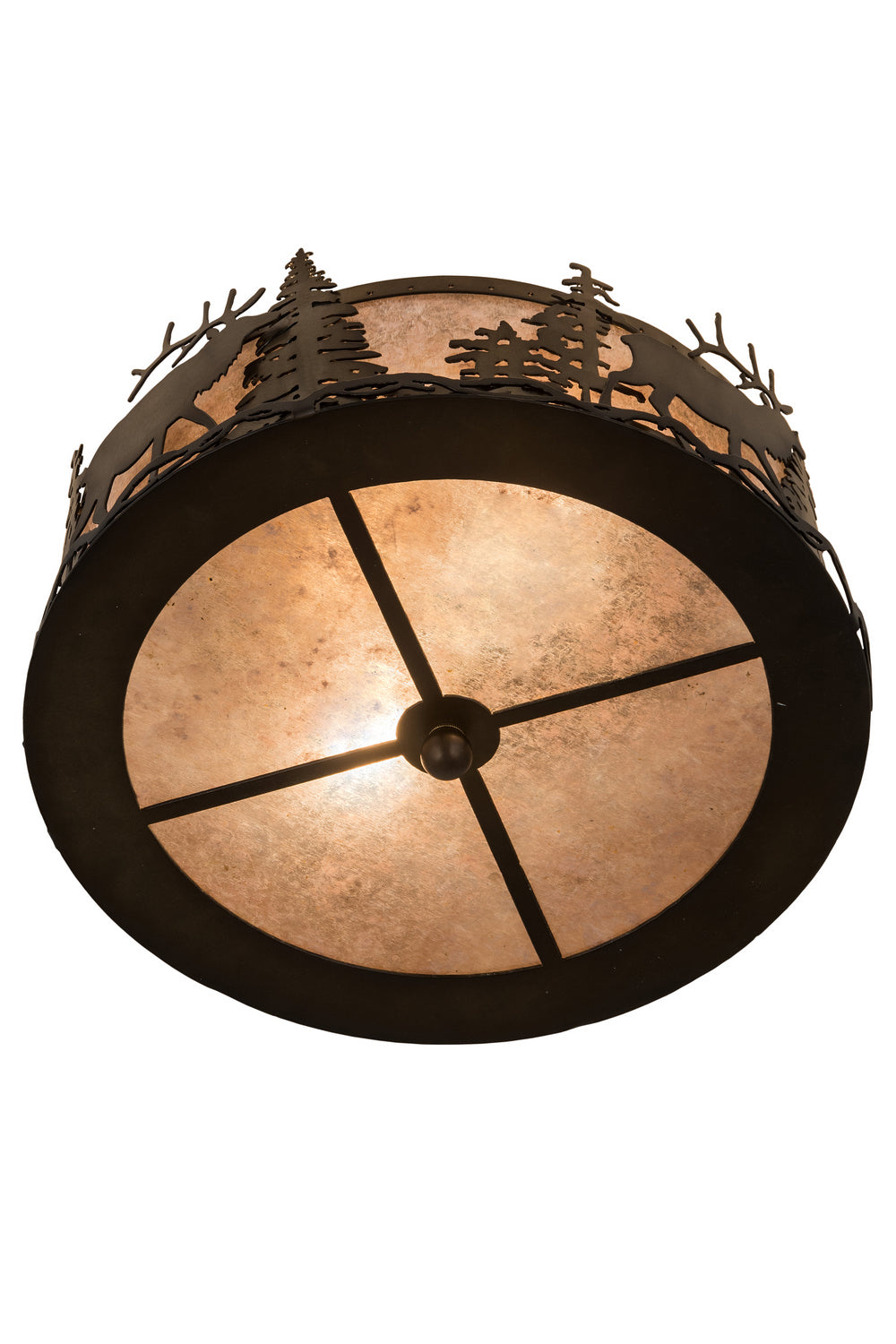Meyda Tiffany Elk At Dusk 24467 Ceiling Light - Antique Copper