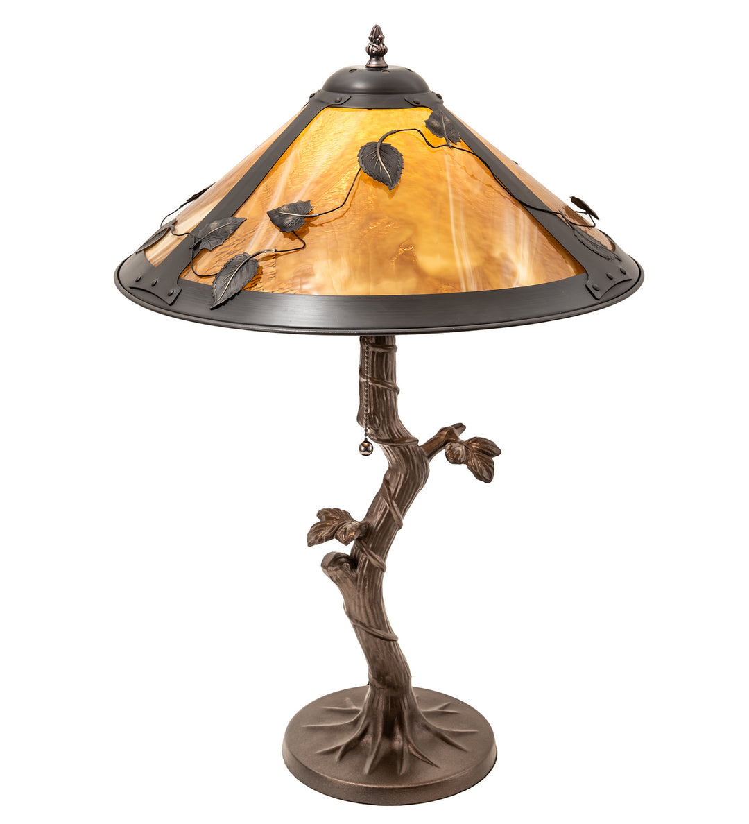 Meyda Tiffany Lighting 26296 Mission One Light Table Lamp Lamp Bronze / Dark