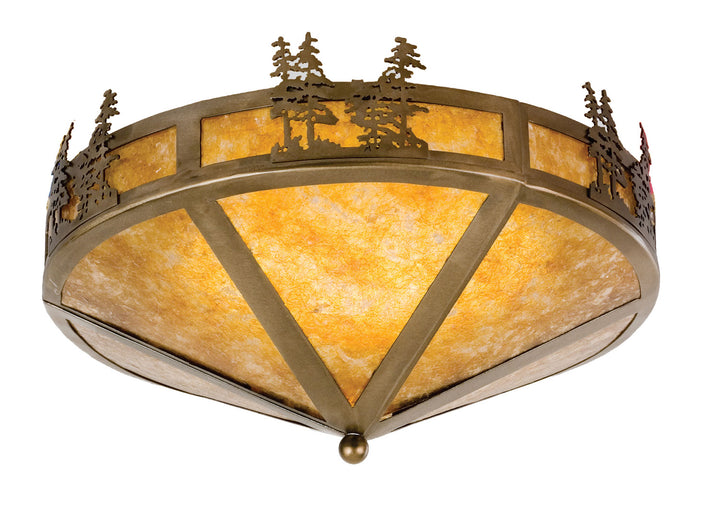 Meyda Tiffany Tall Pines 26388 Ceiling Light - Antique Copper
