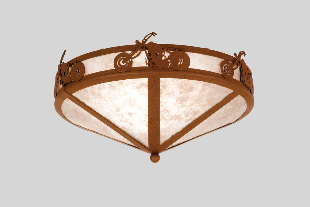 Meyda Tiffany Motorcycle 26393 Ceiling Light - Rust