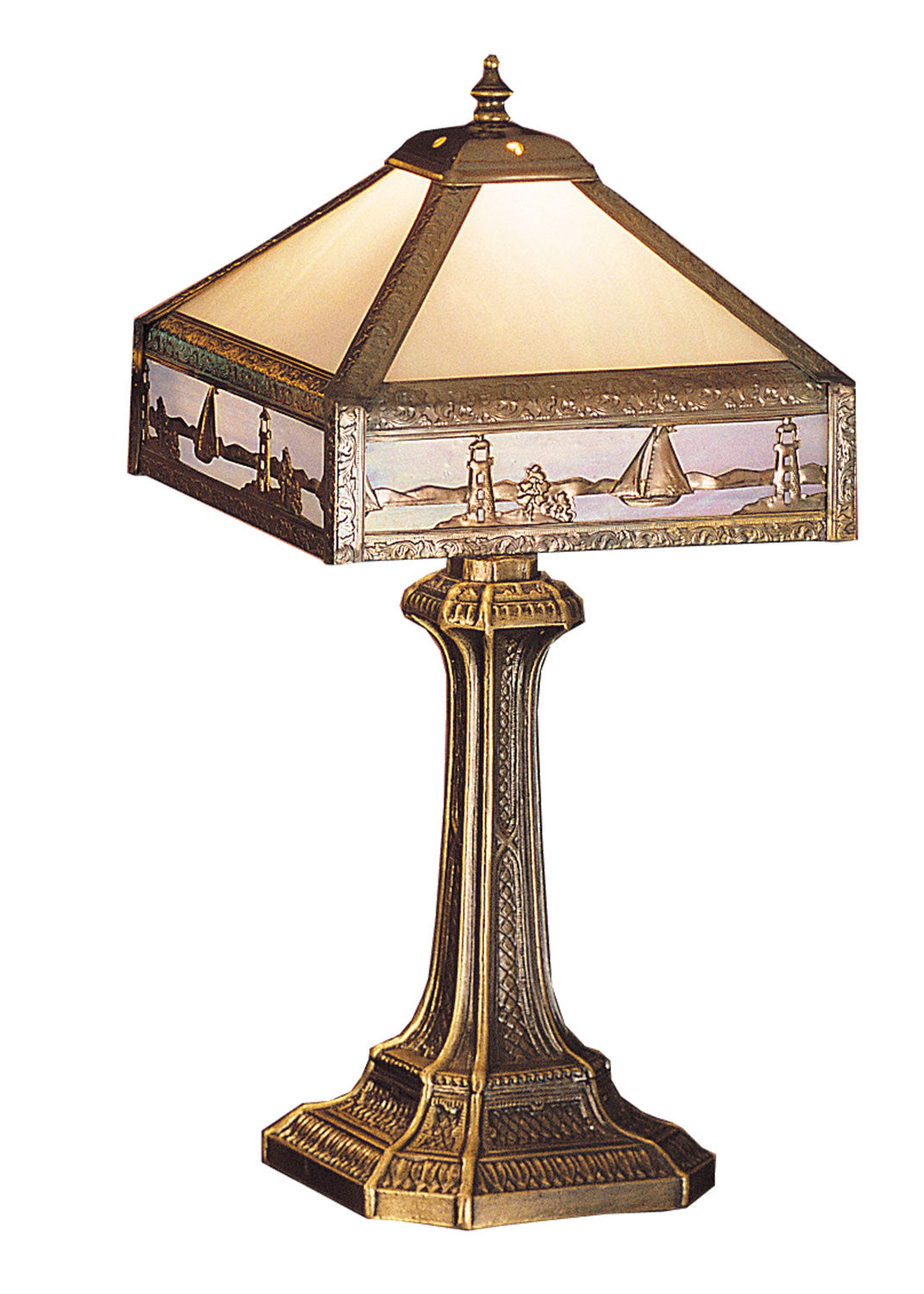 Meyda Tiffany Lighting 26836 Sailboat One Light Accent Lamp Lamp Bronze / Dark