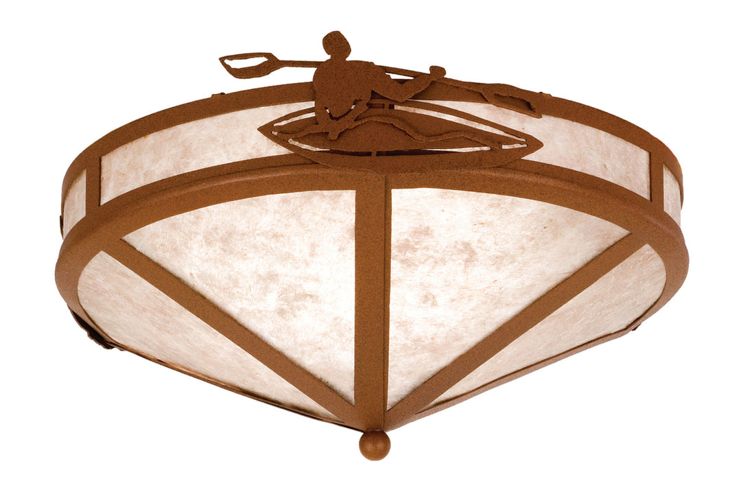 Meyda Tiffany Lone Kayak 26874 Ceiling Light - Rust