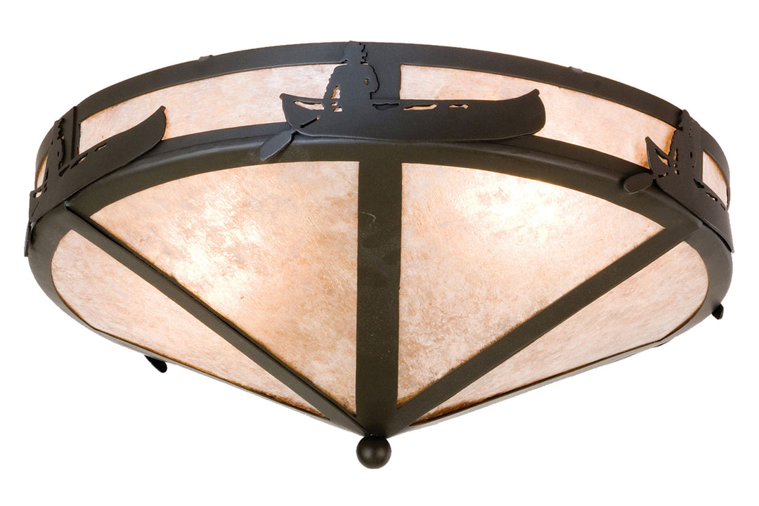 Meyda Tiffany Canoe At Lake 26880 Ceiling Light - Timeless Bronze