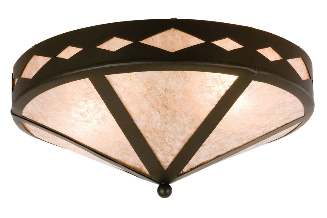 Meyda Tiffany Diamond Trim 26881 Ceiling Light - Timeless Bronze