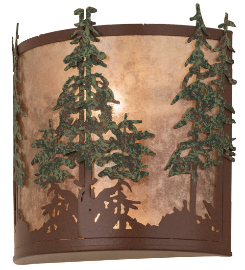 Meyda Tiffany Tall Pines 29327 Wall Light - Rust