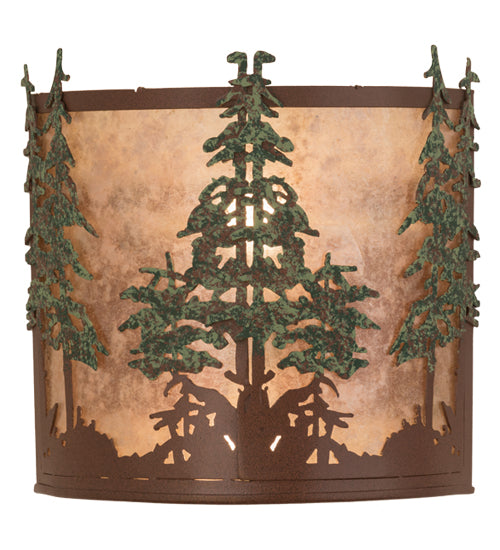 Meyda Tiffany Tall Pines 29327 Wall Light - Rust