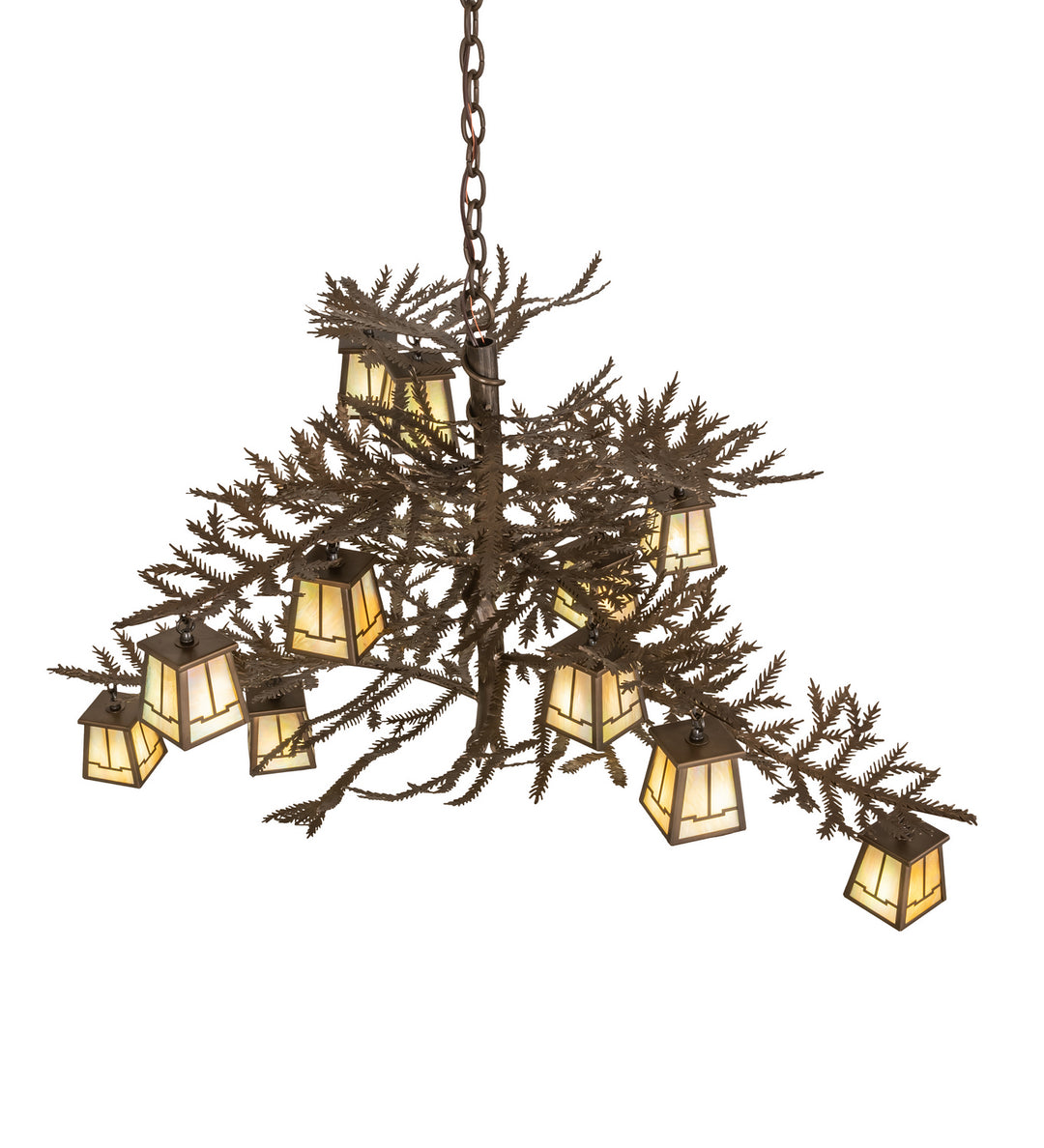 Meyda Tiffany Pine Branch 50914 Chandelier Light - Antique Copper