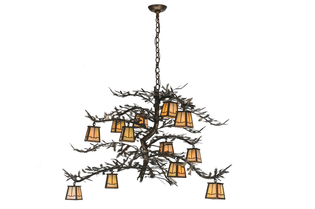 Meyda Tiffany Pine Branch 50914 Chandelier Light - Antique Copper