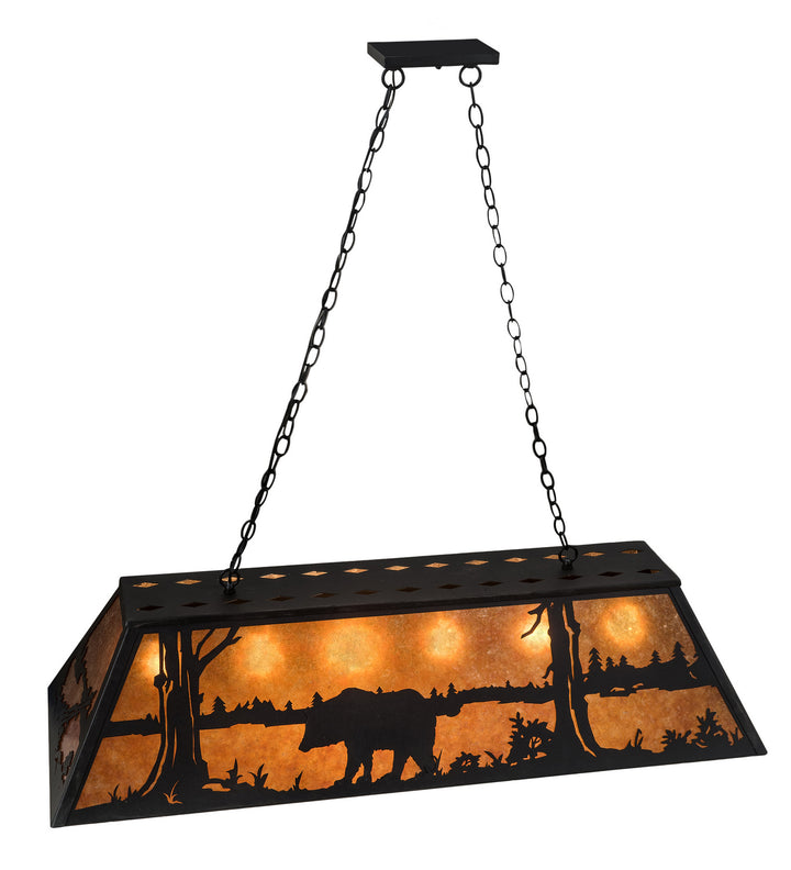 Meyda Tiffany Bear At Lake 66210 Pendant Light - Rust