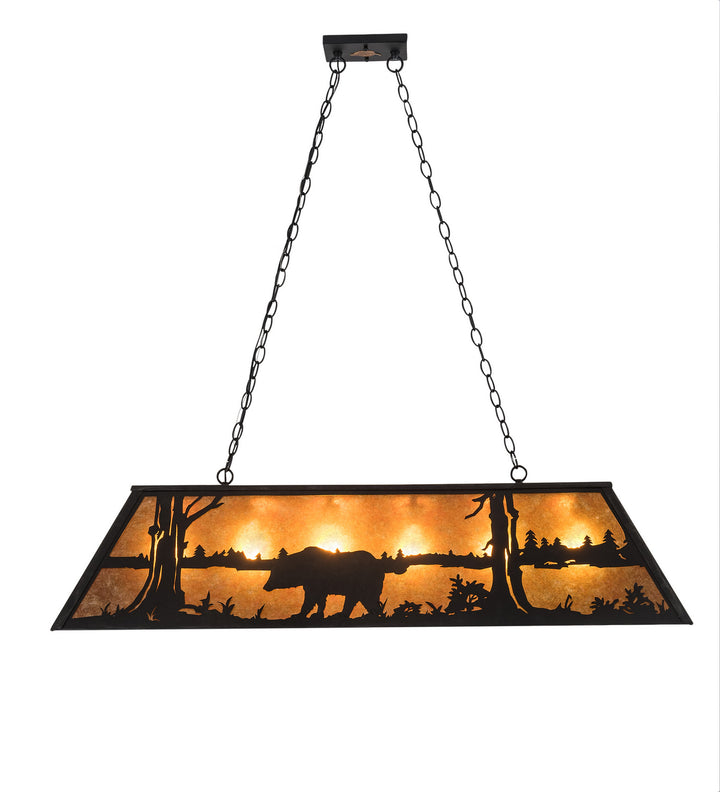 Meyda Tiffany Bear At Lake 66210 Pendant Light - Rust