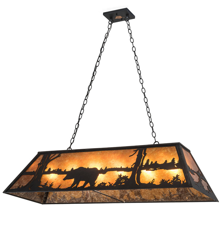 Meyda Tiffany Bear At Lake 66210 Pendant Light - Rust