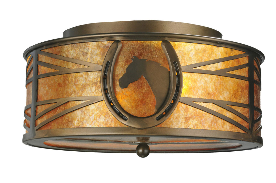 Meyda Tiffany Horseshoe 71079 Ceiling Light - Antique Copper