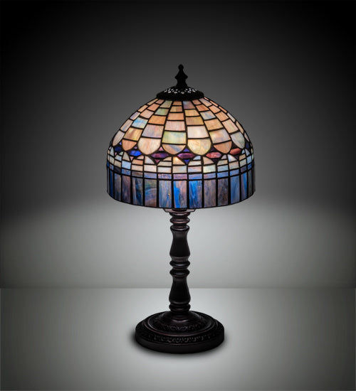 Meyda Tiffany Lighting 29485 Tiffany Candice Mini Lamp Lamp Bronze / Dark