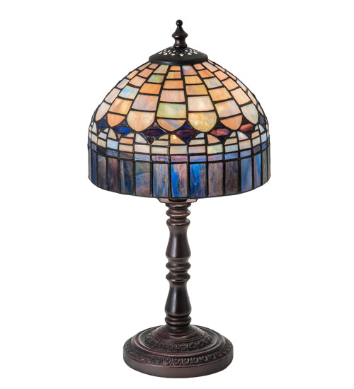 Meyda Tiffany Lighting 29485 Tiffany Candice Mini Lamp Lamp Bronze / Dark