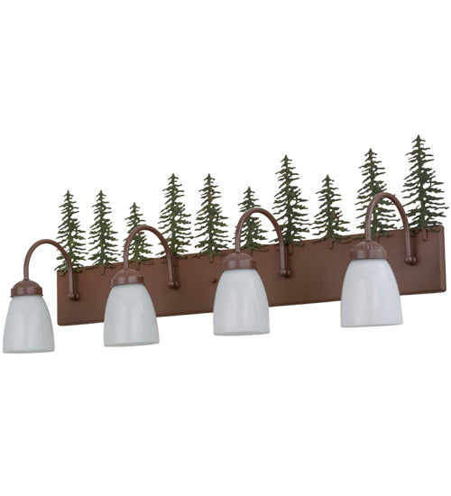 Meyda Tiffany Tall Pines 29486 Bath Vanity Light 35 in. wide - Rust