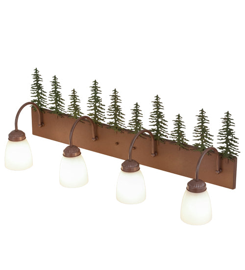 Meyda Tiffany Tall Pines 29486 Bath Vanity Light 35 in. wide - Rust