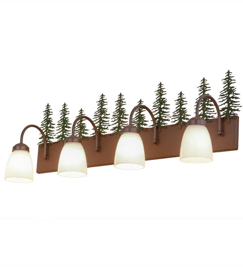 Meyda Tiffany Tall Pines 29486 Bath Vanity Light 35 in. wide - Rust