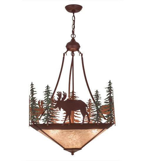 Meyda Tiffany Wandering Moose 29524 Pendant Light - Rust