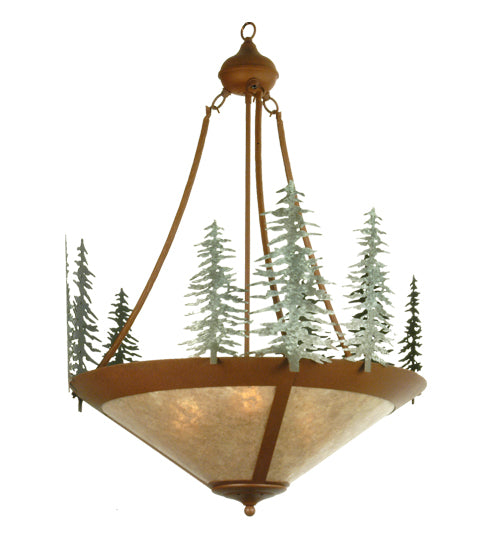 Meyda Tiffany Tall Pines 29543 Pendant Light - Rust