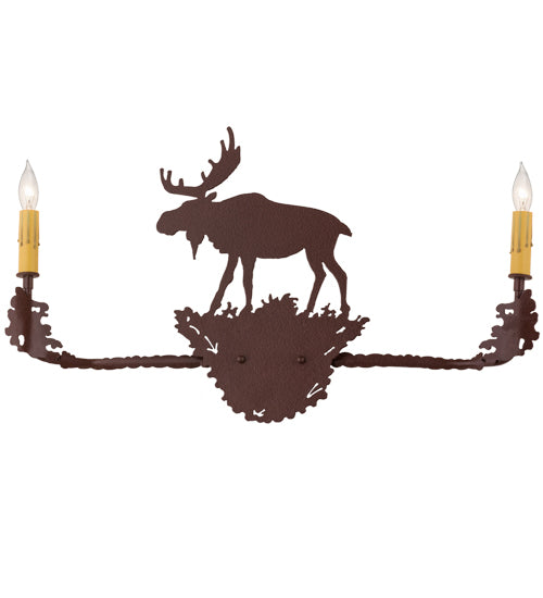 Meyda Tiffany Moose 29551 Wall Light - Antique Copper