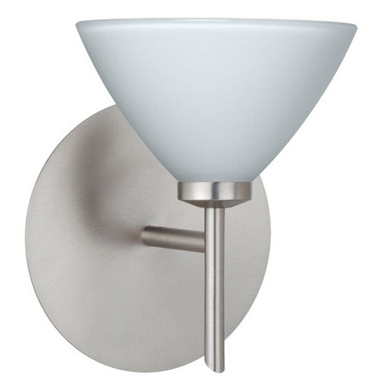 Besa Kona 1SW-174307-SN Wall Sconce Light - Satin Nickel