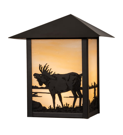 Meyda Tiffany Lighting 29593 Seneca One Light Wall Sconce Outdoor Bronze / Dark