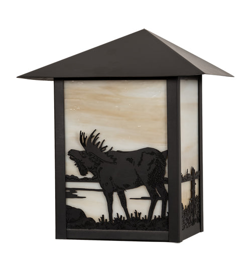 Meyda Tiffany Lighting 29593 Seneca One Light Wall Sconce Outdoor Bronze / Dark