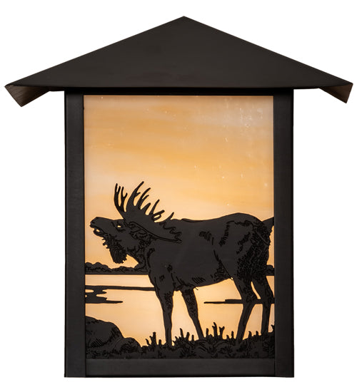 Meyda Tiffany Lighting 29593 Seneca One Light Wall Sconce Outdoor Bronze / Dark