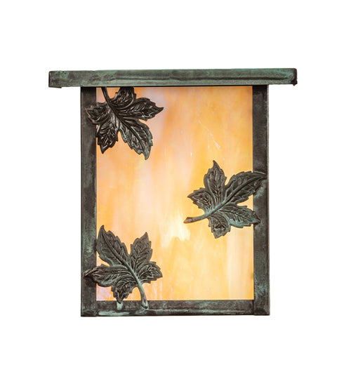 Meyda Tiffany Lighting 29597 Hyde Park One Light Wall Sconce Outdoor Copper/Antique/Verde