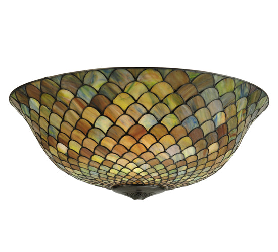 Meyda Tiffany Lighting 29627 Tiffany Fishscale Shade Lamp Shade Multicolored