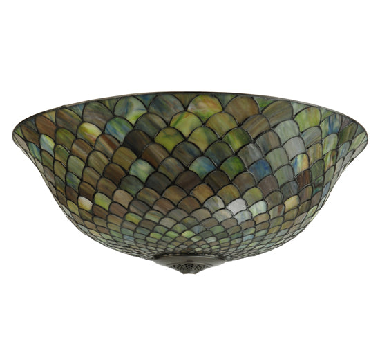 Meyda Tiffany Lighting 29627 Tiffany Fishscale Shade Lamp Shade Multicolored