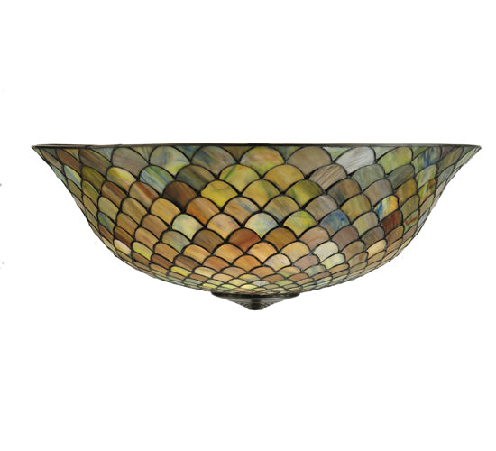 Meyda Tiffany Lighting 29627 Tiffany Fishscale Shade Lamp Shade Multicolored