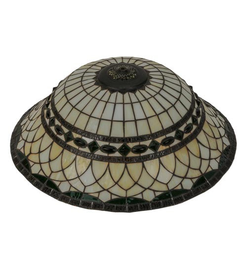 Meyda Tiffany Lighting 29628 Tiffany Roman Shade Lamp Shade Bronze / Dark