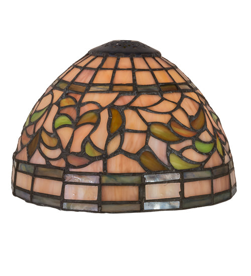 Meyda Tiffany Lighting 29650 Turning Leaf Shade Lamp Shade Bronze / Dark