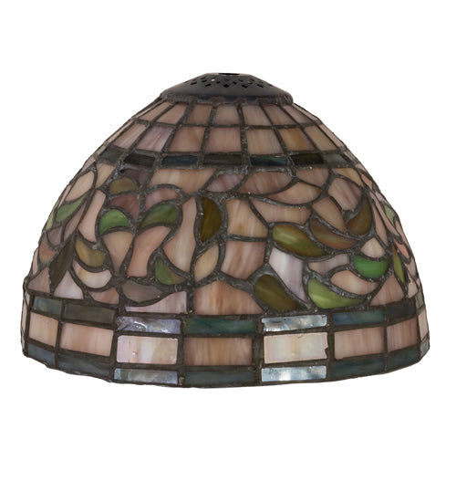 Meyda Tiffany Lighting 29650 Turning Leaf Shade Lamp Shade Bronze / Dark