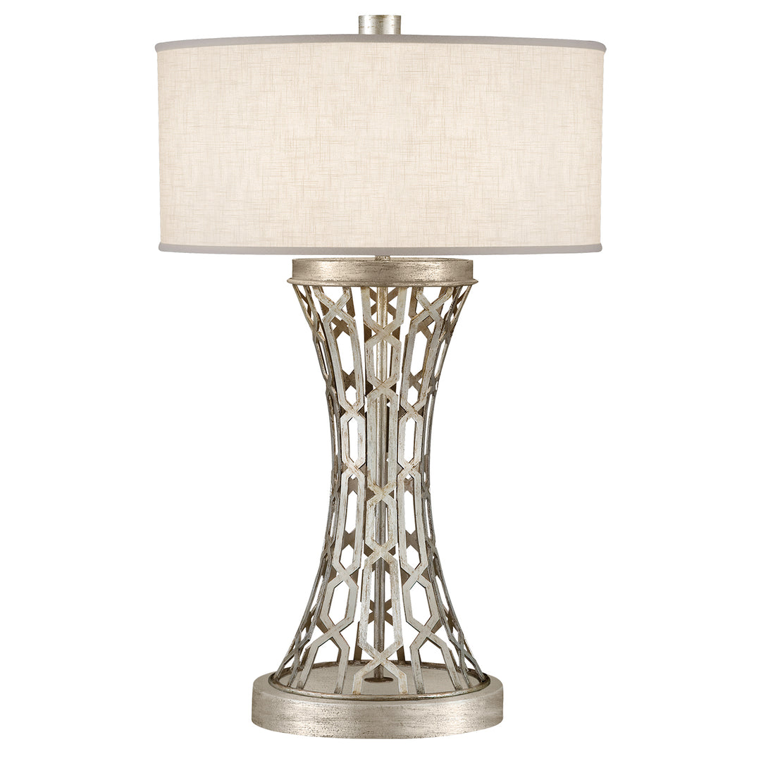 Fine Art Lighting 784910ST Allegretto One Light Table Lamp Lamp Pewter, Nickel, Silver