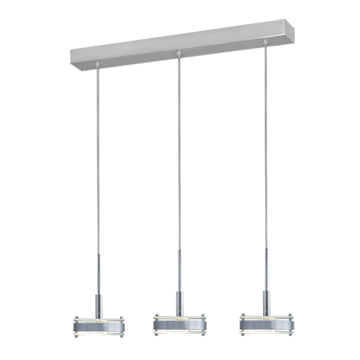 Jesco Discus PD302-3CH Pendant Light - Satin Nickel