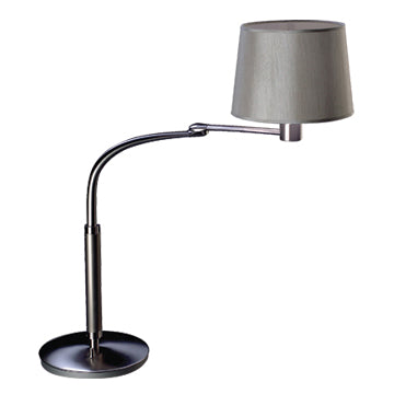 Jesco Lighting TL616 Club Room One Light Table Lamp Lamp Pewter, Nickel, Silver