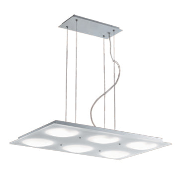 Jesco Lumidisque PD617-6R Pendant Light - Satin Aluminum