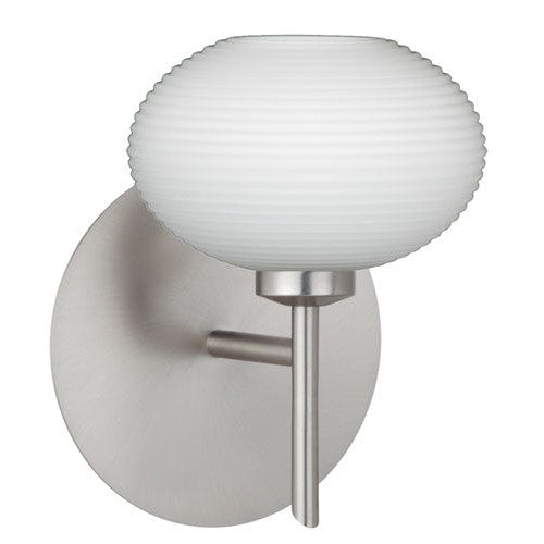 Besa Lasso 1SW-561207-SN Wall Sconce Light - Satin Nickel