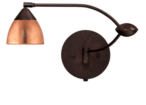 Besa Lighting 1WU-1758CF-BR Modern Divi Lamp Bronze